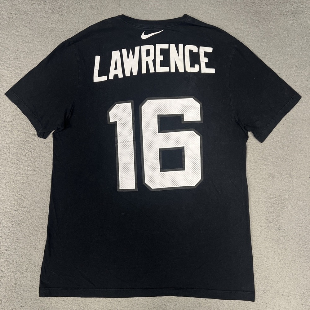 The Nike Tee Jacksonville Jaguars Trevor Lawrence T Shirt Men Sz M Black #16 NFL